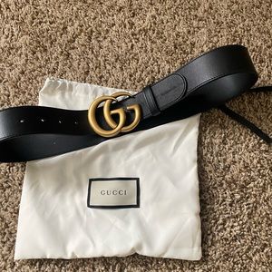Authentic Large Gucci belt. Scratch on the belt. Great condition